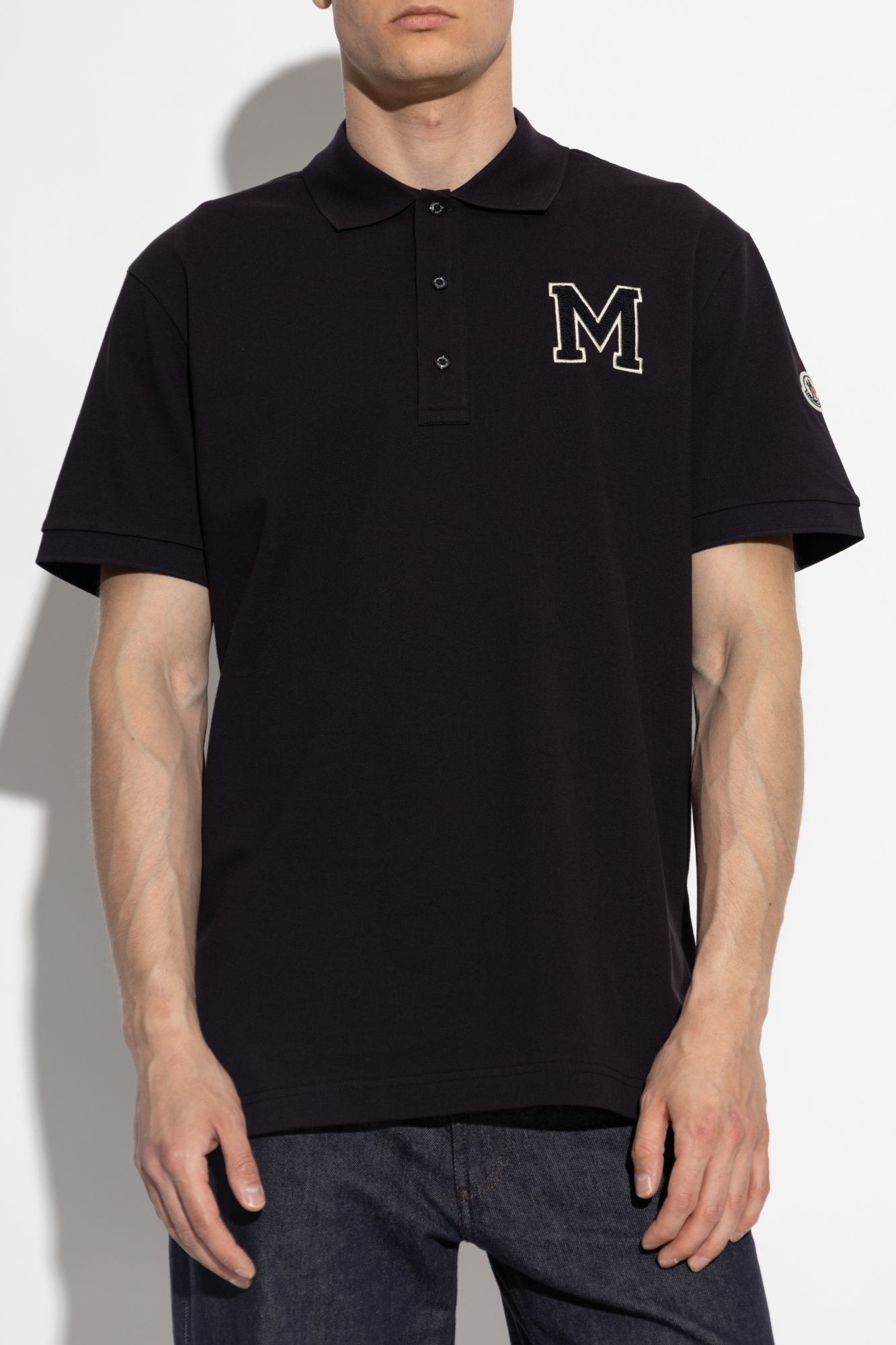 【着用1回】MONCLER 22SS POLO ブラック　xs 着用1回】MONCLER 22SS POLO ブラック xs - メルカリ